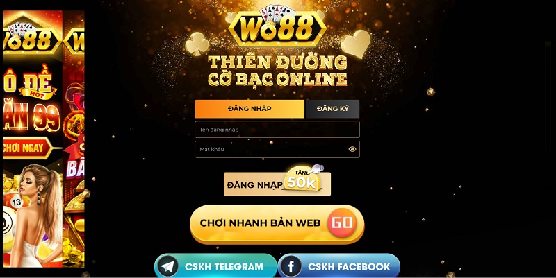 Cập nhật những đường link chính chủ của cổng game bài Wo88 online