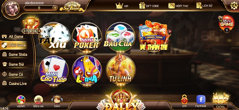 Khu vực mini game quy tụ nhiều tựa game độc lạ, khó tìm thấy ở nơi khác